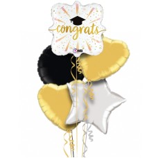 Graduation Fireworks Foil Balloon Bouquet